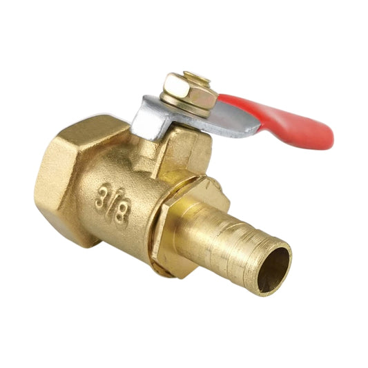 LAIZE Pneumatic Hose Connector Copper Ball Valve, Specification:Inside 3-Barb 8mm - Valve Series by LAIZE | Online Shopping UK | buy2fix