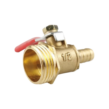 LAIZE Pneumatic Hose Connector Copper Ball Valve, Specification:Outside 4-Barb 8mm - Valve Series by LAIZE | Online Shopping UK | buy2fix