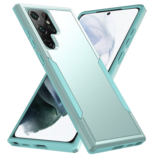 For Samsung Galaxy S23 Ultra 5G Pioneer Armor PC + TPU Phone Case(Green) - Galaxy S23 Ultra 5G Cases by buy2fix | Online Shopping UK | buy2fix