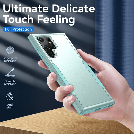For Samsung Galaxy S23 Ultra 5G Pioneer Armor PC + TPU Phone Case(Green) - Galaxy S23 Ultra 5G Cases by buy2fix | Online Shopping UK | buy2fix