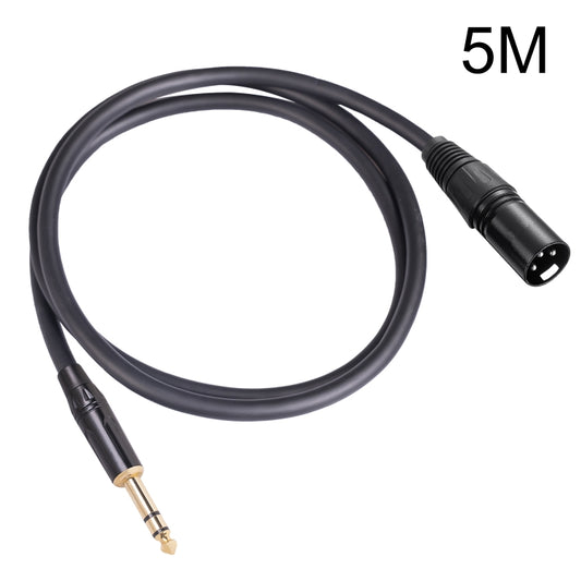 TC145BK19 6.35mm 1/4 inch TRS Male to XLR 3pin Male Audio Cable, Length:5m - Microphone Audio Cable & Connector by buy2fix | Online Shopping UK | buy2fix