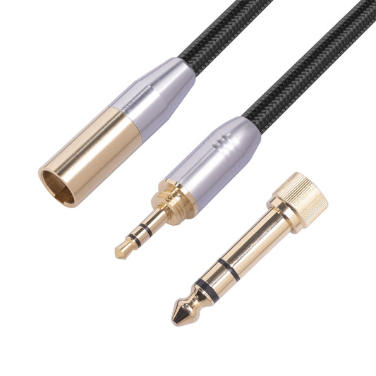 SB423M120-03 6.35mm + 3.5mm Male to Mini XLR 3pin Male Audio Cable, Length: 30cm - Microphone Audio Cable & Connector by buy2fix | Online Shopping UK | buy2fix