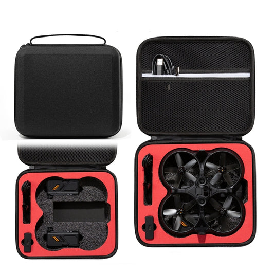 For DJI Avata Drone Body Square Shockproof Hard Case Carrying Storage Bag, Size: 28 x 23 x 10cm(Black + Red Liner) - Cases & Bags by buy2fix | Online Shopping UK | buy2fix