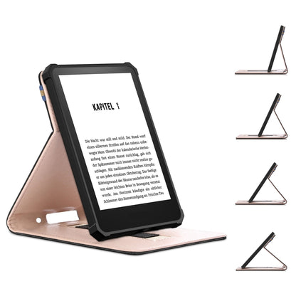 For Amazon Kindle 11th Gen 2022 6.0 inch Marble Cloth Texture Leather Tablet Smart Case(Black) - Amazon by buy2fix | Online Shopping UK | buy2fix