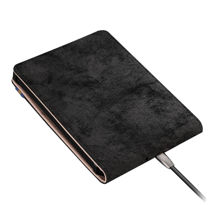 For Amazon Kindle 11th Gen 2022 6.0 inch Marble Cloth Texture Leather Tablet Smart Case(Black) - Amazon by buy2fix | Online Shopping UK | buy2fix