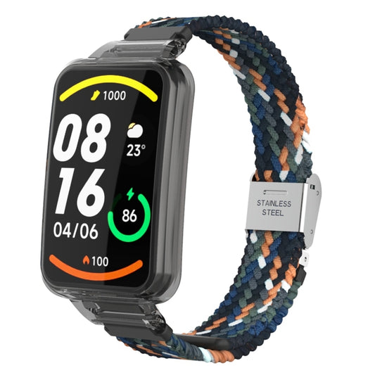 For Xiaomi Mi Band 7 Pro Braided Nylon Buckle Integrated Watch Band(Denim) - Watch Bands by buy2fix | Online Shopping UK | buy2fix