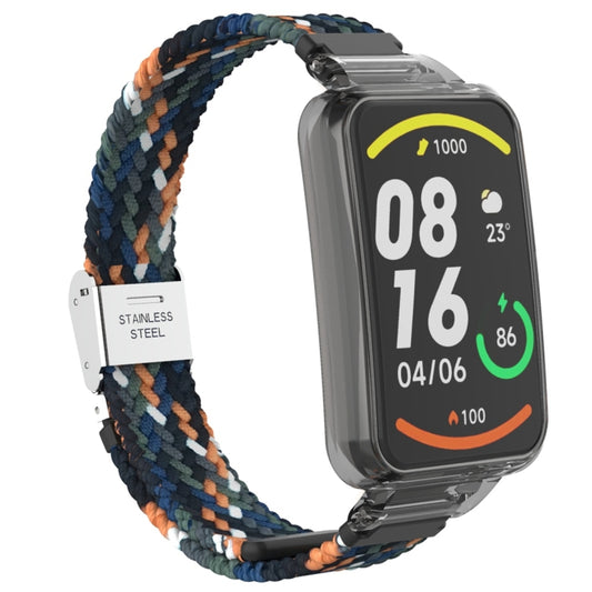 For Xiaomi Mi Band 7 Pro Braided Nylon Buckle Integrated Watch Band(Denim) - Watch Bands by buy2fix | Online Shopping UK | buy2fix