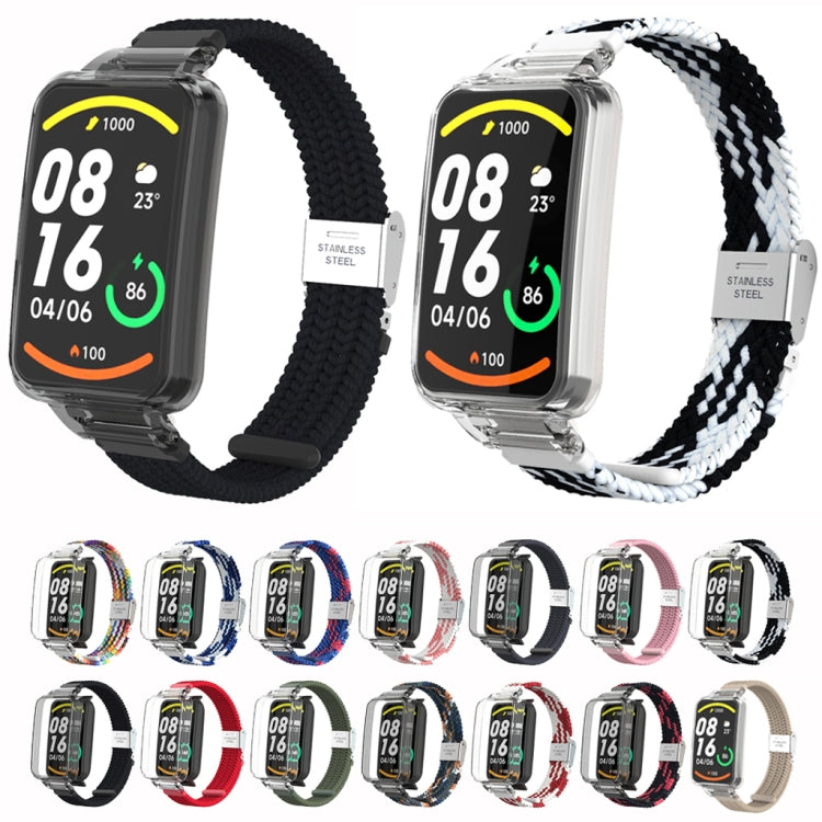 For Xiaomi Mi Band 7 Pro Braided Nylon Buckle Integrated Watch Band(Denim) - Watch Bands by buy2fix | Online Shopping UK | buy2fix