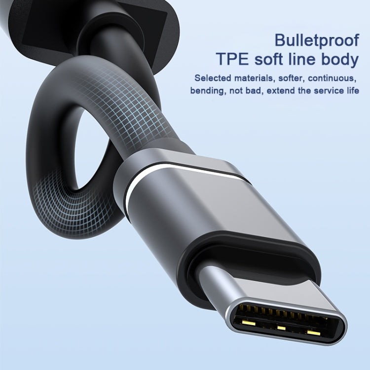 USB-C / Type-C to 3.5mm + 2USB + Type-C HUB Docking Station(Grey) by buy2fix