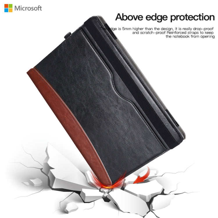 For Microsoft Surface Laptop 1 / 2 / 3 / 4 Universal 13.5 inch Laptop Anti-drop Protective Case(Black) by buy2fix