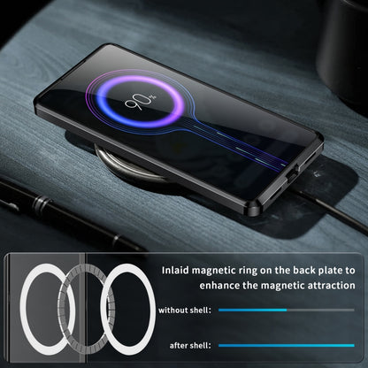 For Google Pixel 7 MagSafe Magnetic Frosted Metal Phone Case(Black) - Google Cases by buy2fix | Online Shopping UK | buy2fix