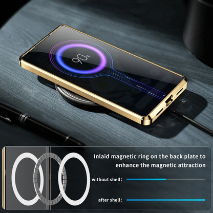 For Google Pixel 7 Pro MagSafe Magnetic Frosted Metal Phone Case(Gold) - Google Cases by buy2fix | Online Shopping UK | buy2fix