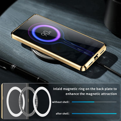 For Google Pixel 7a MagSafe Magnetic Frosted Metal Phone Case(Gold) - Google Cases by buy2fix | Online Shopping UK | buy2fix