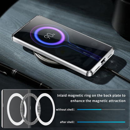 For Google Pixel 7a MagSafe Magnetic Frosted Metal Phone Case(Silver) by buy2fix