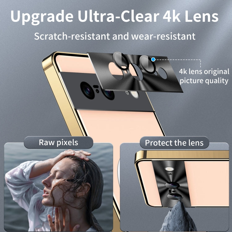 For Google Pixel 8 MagSafe Magnetic Frosted Metal Phone Case(Gold) by buy2fix