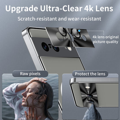 For Google Pixel 8 MagSafe Magnetic Frosted Metal Phone Case(Silver) by buy2fix