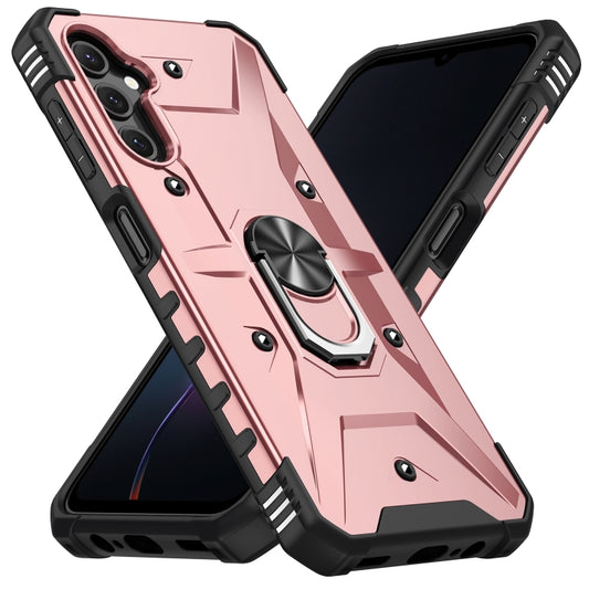 For Samsung Galaxy A14 5G Ring Holder Phone Case(Rose Gold) by buy2fix