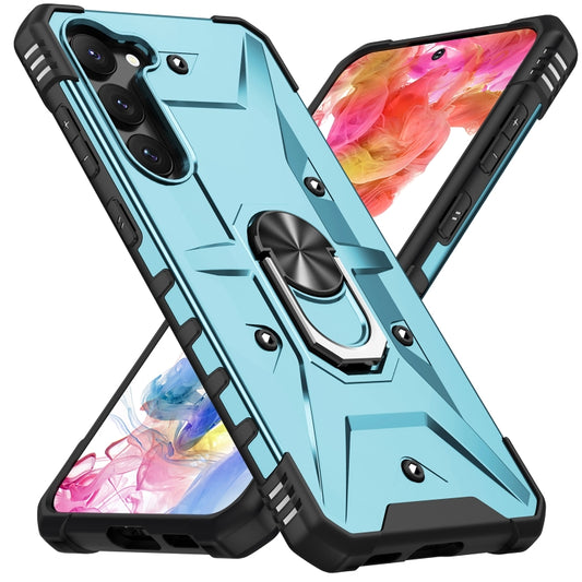 For Samsung Galaxy S23 5G Ring Holder Phone Case(Light Blue) - Galaxy S23 5G Cases by buy2fix | Online Shopping UK | buy2fix
