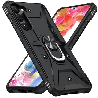 For Samsung Galaxy S23 5G Ring Holder Phone Case(Black) - Galaxy S23 5G Cases by buy2fix | Online Shopping UK | buy2fix