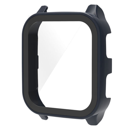 For Garmin Venu Sq2 PC + 9H Tempered Glass Integrated Protective Watch Case(Ink Blue) - Watch Cases by buy2fix | Online Shopping UK | buy2fix