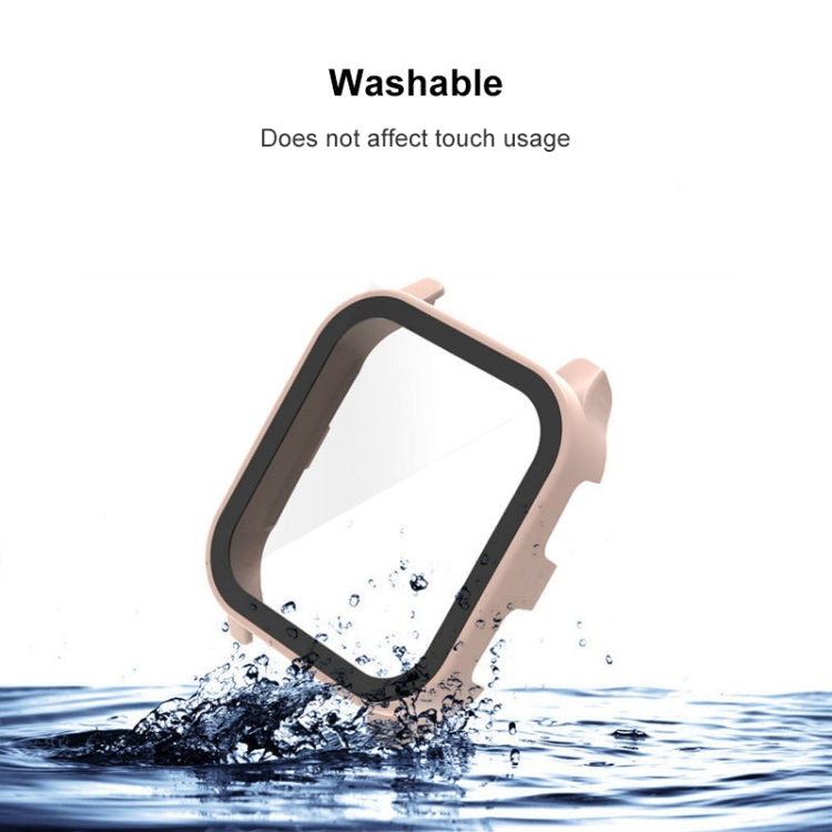 For Garmin Venu Sq2 PC + 9H Tempered Glass Integrated Protective Watch Case(Black) - Watch Cases by buy2fix | Online Shopping UK | buy2fix