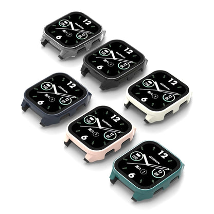 For Garmin Venu Sq2 PC + 9H Tempered Glass Integrated Protective Watch Case(Black) - Watch Cases by buy2fix | Online Shopping UK | buy2fix