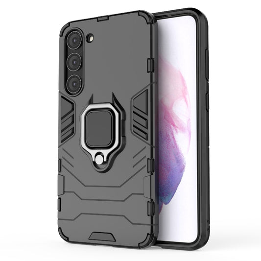 For Samsung Galaxy S23+ 5G Magnetic Ring Holder PC + TPU Phone Case(Black) - Galaxy S23+ 5G Cases by buy2fix | Online Shopping UK | buy2fix
