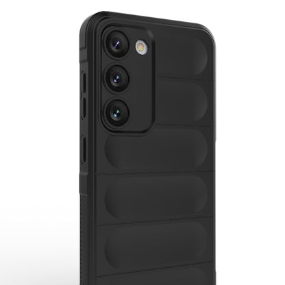 For Samsung Galaxy S23 5G Magic Shield TPU + Flannel Phone Case(Dark Grey) - Galaxy S23 5G Cases by buy2fix | Online Shopping UK | buy2fix