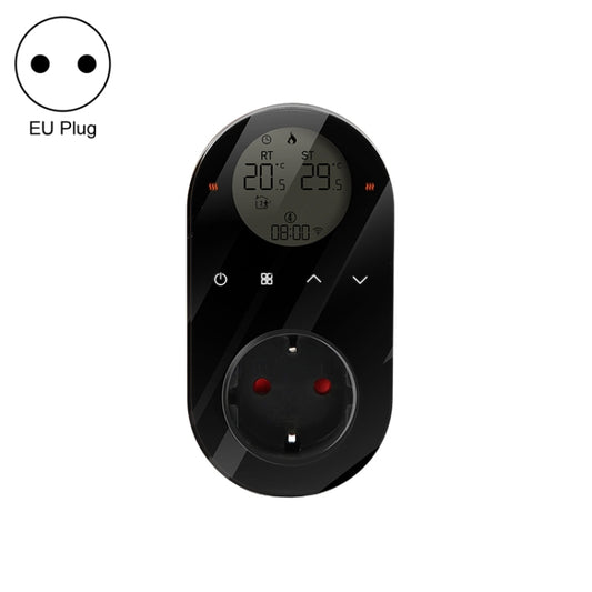 BHT12-CW Plug-in LCD Thermostat With WiFi, EU Plug(Black) - Thermostat & Thermometer by buy2fix | Online Shopping UK | buy2fix