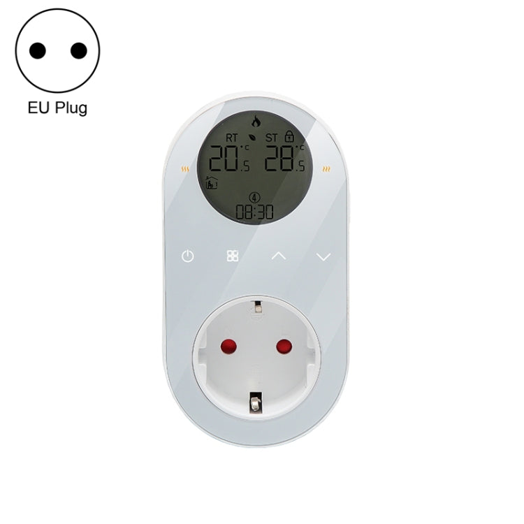 BHT12-CW Plug-in LCD Thermostat With WiFi, EU Plug(White) - Thermostat & Thermometer by buy2fix | Online Shopping UK | buy2fix