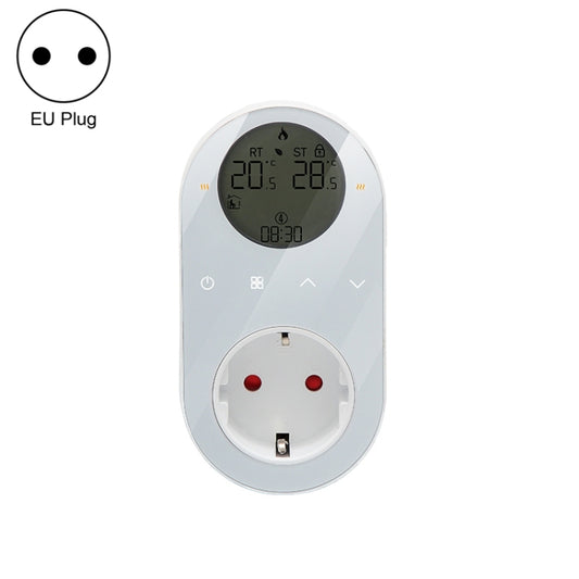 BHT12-CW Plug-in LCD Thermostat With WiFi, EU Plug(White) - Thermostat & Thermometer by buy2fix | Online Shopping UK | buy2fix