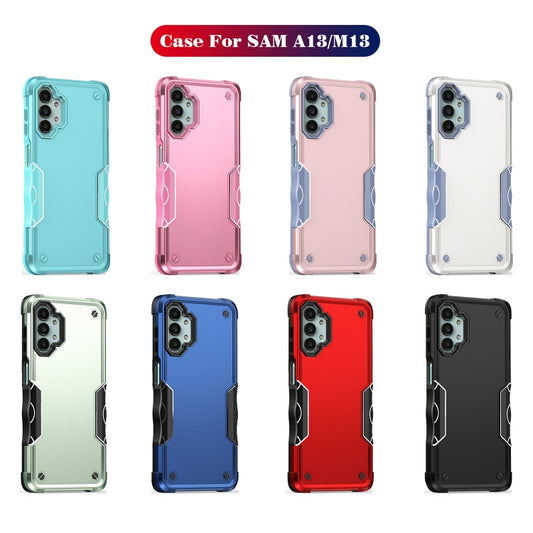 For Samsung Galaxy M13 / A13 Non-slip Shockproof Armor Phone Case(Blue) by buy2fix