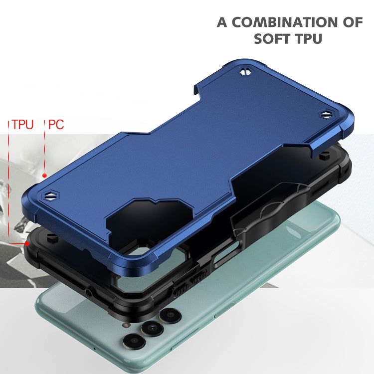 For Samsung Galaxy M13 / A13 Non-slip Shockproof Armor Phone Case(Blue) by buy2fix