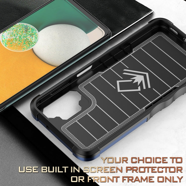 For Samsung Galaxy M13 / A13 Non-slip Shockproof Armor Phone Case(Blue) by buy2fix