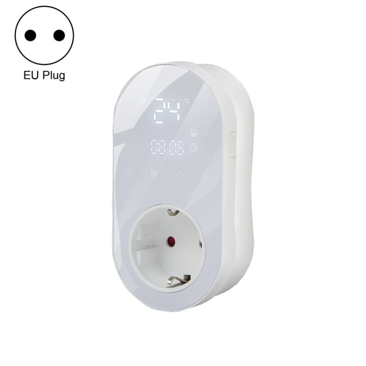 BHT12-E Plug-in LED Thermostat Without WiFi, EU Plug(White) - Thermostat & Thermometer by buy2fix | Online Shopping UK | buy2fix