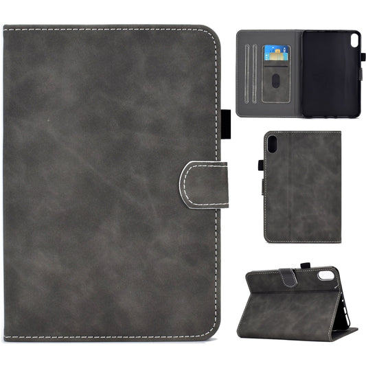 For iPad 2025 / 2022 Cowhide Texture Tablet Leather Smart Case(Grey) - iPad 2025 / 2022 Cases by buy2fix | Online Shopping UK | buy2fix