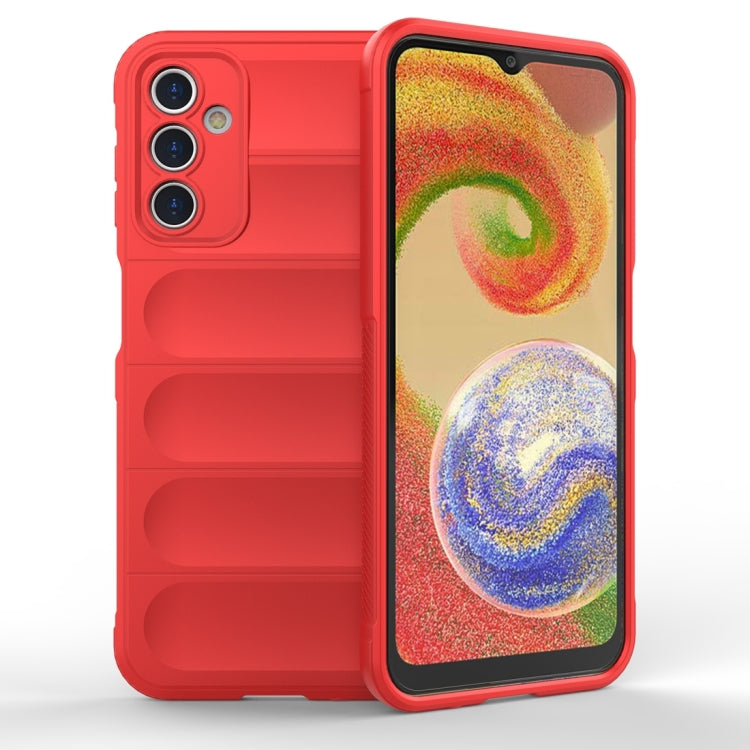 For Samsung Galaxy A14 5G Magic Shield TPU + Flannel Phone Case(Red) by buy2fix