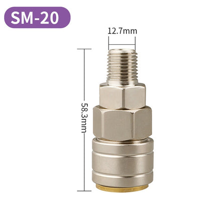 LAIZE SM-20 10pcs C-type Self-lock Pneumatic Quick Fitting Connector - Interface Series by LAIZE | Online Shopping UK | buy2fix