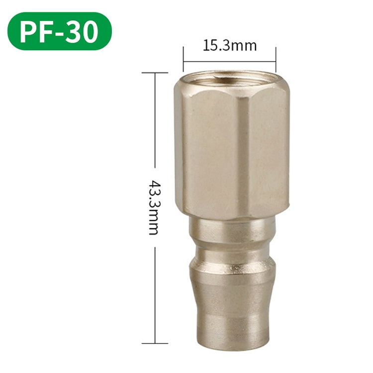 LAIZE PF-30 10pcs C-type Self-lock Pneumatic Quick Fitting Connector - Interface Series by LAIZE | Online Shopping UK | buy2fix