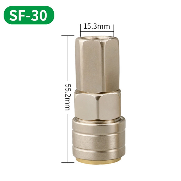 LAIZE SF-30 10pcs C-type Self-lock Pneumatic Quick Fitting Connector - Interface Series by LAIZE | Online Shopping UK | buy2fix