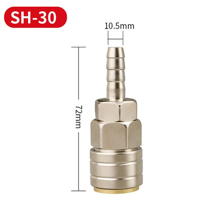 LAIZE SH-30 10pcs C-type Self-lock Pneumatic Quick Fitting Connector - Interface Series by LAIZE | Online Shopping UK | buy2fix