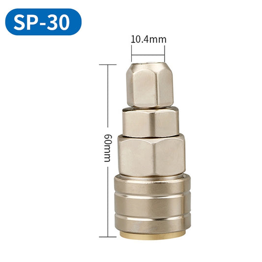 LAIZE SP-30 10pcs C-type Self-lock Pneumatic Quick Fitting Connector - Interface Series by LAIZE | Online Shopping UK | buy2fix