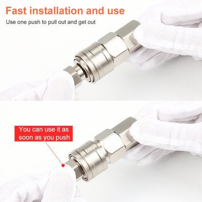 LAIZE SH-40 10pcs C-type Self-lock Pneumatic Quick Fitting Connector - Interface Series by LAIZE | Online Shopping UK | buy2fix