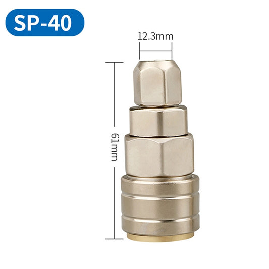 LAIZE SP-40 10pcs C-type Self-lock Pneumatic Quick Fitting Connector - Interface Series by LAIZE | Online Shopping UK | buy2fix