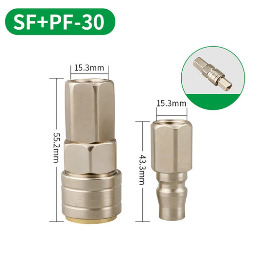 LAIZE SF+PF-30 10pcs C-type Self-lock Pneumatic Quick Fitting Connector - Interface Series by LAIZE | Online Shopping UK | buy2fix