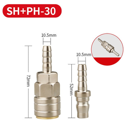 LAIZE SH+PH-30 10pcs C-type Self-lock Pneumatic Quick Fitting Connector - Interface Series by LAIZE | Online Shopping UK | buy2fix
