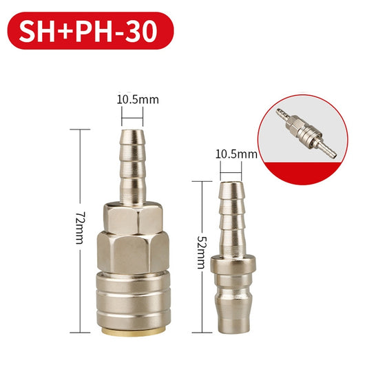 LAIZE SH+PH-30 10pcs C-type Self-lock Pneumatic Quick Fitting Connector - Interface Series by LAIZE | Online Shopping UK | buy2fix