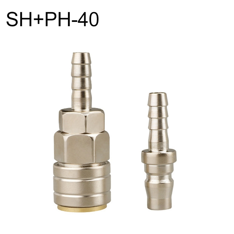 LAIZE SH+PH-40 10pcs C-type Self-lock Pneumatic Quick Fitting Connector - Interface Series by LAIZE | Online Shopping UK | buy2fix