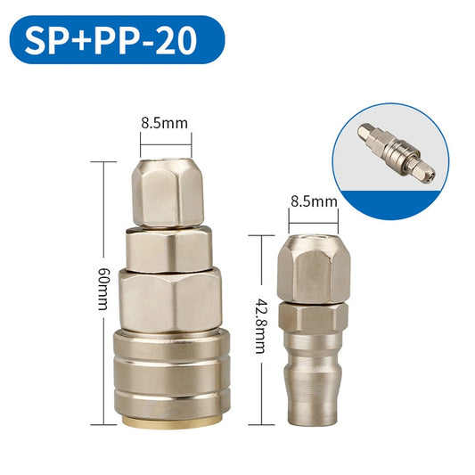 LAIZE SP+PP-20 10pcs C-type Self-lock Pneumatic Quick Fitting Connector - Interface Series by LAIZE | Online Shopping UK | buy2fix