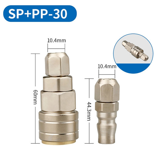 LAIZE SP+PP-30 10pcs C-type Self-lock Pneumatic Quick Fitting Connector - Interface Series by LAIZE | Online Shopping UK | buy2fix